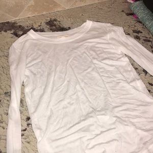 silence + noice white long sleeve t-shirt XS